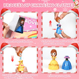 Christmas Advent Calendar Princess Toy - Princess Deformation Toy Christmas Countdown Calendars Princess Transformable Toys for Girls Xmas Gifts Play Party Favor