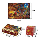 Advent Calendar 2024, Christmas Gifts, 1008Adult Puzzle, 24Day Countdown Calendar, Santa Claus Puzzle, Advent Calendar 2024 Adult，Christmas Decoration, Christmas Gift Creativity 2024Advent Calendar(1)