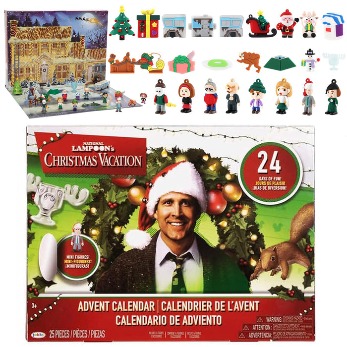 Christmas Advent Calendar 2024, National Lampoon Advent Calendar 2024, 24 Individually Little People, Enjoy 24 Days of Countdown Gift