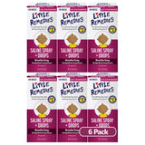 Little Remedies Saline Spray and Drops | Safe for Newborns | 1 Fl Oz (Pack of 6)