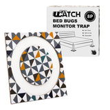 UCatch Bed Bug Trap for Bed Legs – 12 Pack, Eco-Friendly, Safe & Reliable Sticky Bed Bug Interceptor for Home, Adhesive Insect Blocker, Monitor, and Detector for Bed Bug Control and Termination