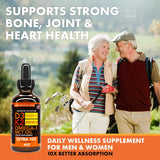 Vitamin D3 K2 Liquid Drops 5000 IU (4oz) Maximum Strength Vitamin D, K, MCT Oil & Omega 3 Bone, Heart, Joint, Muscle Support Supplement. Fast Absorption Formula. 4 in 1 Complex Formula Non-GMO