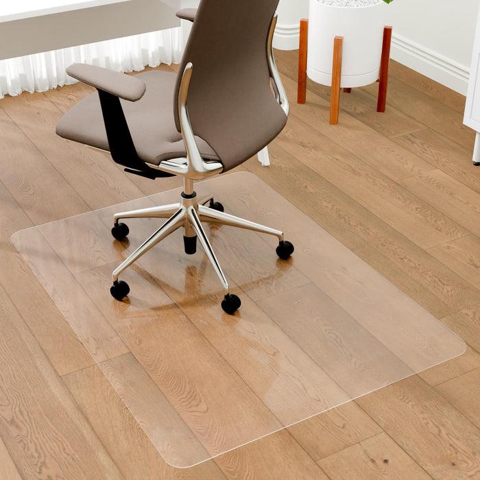100pointONE Office Chair Mat for Hardwood Floors, Easy Glide Office Mats for Rolling Chairs, Clear Rolling Chair Mat for Hardwood 36" x 48"