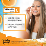 Organic Vitamin C Serum for Face - USDA Certified Facial Serum - Anti Aging For Fine Lines & Wrinkles - Potent Botanical Ingredients & Non GMO - 4.06 Fl Oz Glass Amber Bottle & Dropper