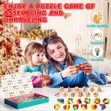 Advent Calendar 2023,Christmas Countdown Calendar Gift Box with 24 Brain Teaser Puzzles Toys for Xmas Countdown,Holiday,Kids,Teens,Adults Challenge