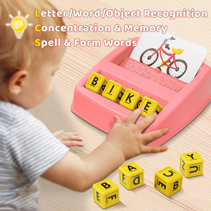 NARRIO Educational Toys for 3-5 Year Old Girls Gifts, Matching Letter