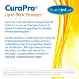 Euromedica CuraPro 750 mg - 120 Softgels - High Potency Turmeric Curcumin Supplement - Liver, Brain & Immune Support - 120 Servings