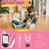 Kids Smart Phone Toys for Girls,Unicorn Gift Toys for Girls Ages 3-9 Christmas Birthday Gifts Mini Smart Phone Toys with 2.8" Touchscreen 16 Learning Games Dual Camera Music Player, 8G SD Card Pink