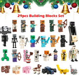 Christmas Advent Calendar 2024-24-Days Building Blocks Toy Figures Countdown Calendar Including 29 Anime Figures Christmas Toys, Christmas Holiday Party Favor Gift for Boys Girls