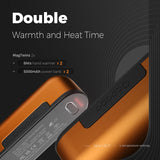 OCOOPA Hand Warmers Rechargeable 2 Pack, Magnetic Electric Handwarmer, 4 Levels Heat Up to 137℉, USB-C Portable Charger 10000mAh, Raynauds, Golf, Christmas Tech Gifts for Men, UT2s(MagTwins)