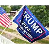 Homissor Trump Flag Made in USA 2024 Trump Flags 3x5 Outdoor Double Sided Donald Trump 2024 Take America Back for Outside