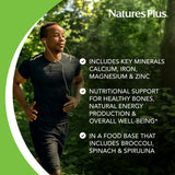 Natures Plus Ultra Mins - 180 Vegetarian Tablets - High Potency Whole Food Amino Acid Chelated Complex Supplement, Promotes Bone Health, Energy Booster - Gluten-Free - 90 Servings