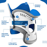 Ossur Miami J Cervical Neck Collar - Relieves Pain & Pressure on Spine | C-Spine Vertebrae Immobilizer | Semi-Rigid Pads for Patient Comfort | MJ-300 Short