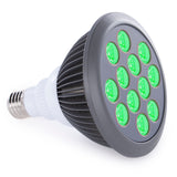 Green Light Therapy Bulb by Hooga. Power Cord Included. 525 nm Wavelength. 12 LEDs. High Irradiance, Can Improve Skin Pigmentation and Fine Lines, and Anti Aging. Migraine and Pain Relief.