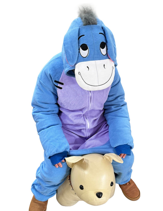 NAITOKE Adults Animal Onesie Halloween Costumes Cosplay Pajamas Purple Blue