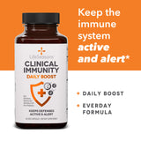 LifeSeasons Clinical Immunity - Daily Boost - Immune System Booster - Pre + Probiotics - Increases Antibodies & Immune Cells - Elderberry, Zinc, Natramune & Vitamin C + D3-60 Capsules