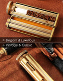 Vintage Cigarette Roller, Brass Cigarette Rolling Machine, Pure Copper Joint Roller Machine, Solid Brass Roller, Use with 70 mm Papers, Elegant and Luxurious Tobacco Roller for Men and Women