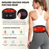 CUEHEAT Heating Pad Back Brace with Heat and Massage,Heated Back Massager with Rechargeable Battery, Back Heat Support Belt for Men, Heated Back Brace, heating pad with massager for back(45Inch)