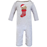 Hudson Baby Unisex Baby Cotton Coveralls, Christmas Dog, 18-24 Months