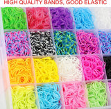 Inscraft 21900+ Loom Bands Refill Kit with Organizer, 20000+ Rubber Bands in 41 Colors, 1000 Clips,280 Beads, 5 Tassels, 5 Crochet Hooks and More, Bracelet Making Set for Girls Boys Christmas Gift