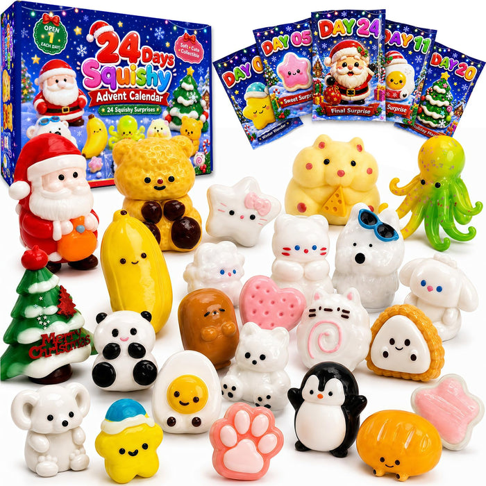 2026 Christmas Kawaii Squishy Advent Calendar for Kids