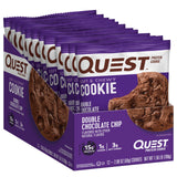 Quest Nutrition Double Chocolate Chip Protein Cookie, High Protein, Low Carb, 12 Count