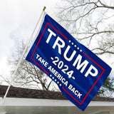 Trump 2024 Flag Take America Back- Double Sided Donald Trump Flags 2024-3x5 Outdoor 200D Polyester with Durable Canvas Header and 2 Brass Grommets for Indoor Outdoor