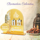 ANOTION Ramadan Advent Calendar - Ramadan Decorations for Home DIY Ramadan Countdown Calendar Ramadan Mubarak Decorations Ramadan Advent Calendar 2024 Eid Mubarak Decorations Ramadan Table Décor