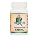 DIM Supplement for Women and Men (Diindolylmethane Estrogen Blocking Supplement, Hormonal Acne Treatment, Hormone Balance for Women) 400mg Servings, 200mg Per Capsule, 60 Capsules by Double Wood