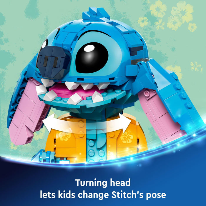 LEGO Disney Stitch Toy Building Kit, Disney Toy for 9 Year Old Kids, Buildable Figure with Ice Cream Cone, Fun Disney Gift for Girls, Boys and Lovers of The Hit Movie Lilo and Stitch, 43249