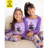 The Children's Place Baby 2 Piece and Kids, Sibling Matching, Holiday Pajama Sets, Cotton, Witchy Cat Halloween