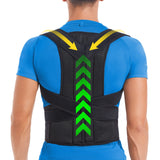 DIANMEI Back Brace Posture Corrector for Women and Men, Back Braces for Upper and Lower Back Pain Relief, Adjustable and Fully Back Support Improve Back Posture and Lumbar Support(S, 23.5"-30" Waist)