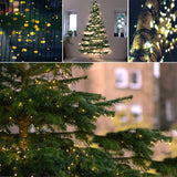 2024 Durable 95FT 240 LED Christmas String Lights Outdoor/Indoor, Timer & Memory & 8 Modes, Waterproof Green Wire Tree Lights For Xmas Party Garden Wedding Yard Holiday Decorations (Warm White)