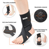 NEOFECT Drop Foot Brace for Walking - Breathable Neoprene, Adjustable Ankle Brace, Achilles Tendonitis, Plantar Fasciitis, Stroke, TBI, ALS, MS, Bone Fracture, AFO, ASO (Left)