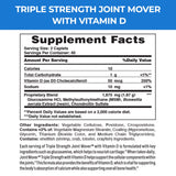 Vitamin World Triple Strength Joint Mover with Vitamin D Glucosamine Chondroitin MSM 80 Caplets, Promotes Healthy Joints, Promotes Comfort and Flexibility, Coated, Gluten Free