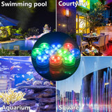 VK Small Submersible LED Light with Remote Control,Mini LED Light,Waterproof Tea Light,Underwater Light,flameless Candle for vase,Fish Tank,hot tub, Swimming Pool,Party, Wedding,Christmas Deco