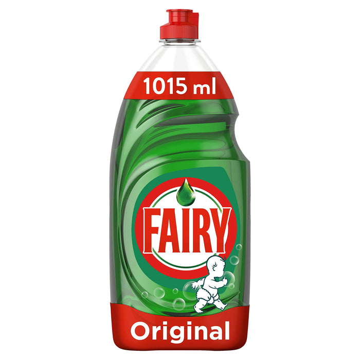 FAIRY Original Washing Up Liquid Green with LiftAction. No Soaking, No Grease, No Fuss 1015ML