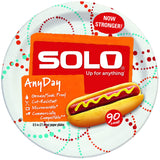 Solo AnyDay Paper Plates, 8.5 Inch Paper Plates, Case of 360 Total Paper Plates