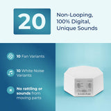 LectroFan High Fidelity White Noise Machine with 20 Unique Non-Looping Fan and White Noise Sounds and Sleep Timer