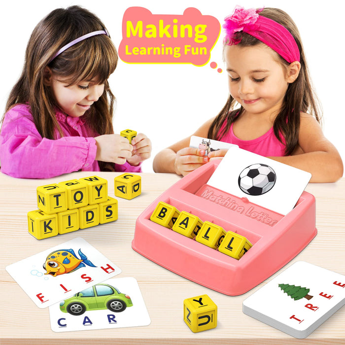 NARRIO Educational Toys for 3-5 Year Old Girls Gifts, Matching Letter