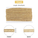 PH PandaHall 21.8 Yards Gimp Braid Trim 14mm/0.5" Shiny Lurex Trim Gold Decorative Fabric Ribbon Metallic Braid Lace Trim for Costume DIY Sewing Craft Embellishment Upholstery Home Decor