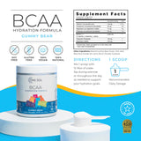 One Sol BCAA & Electrolyte Powder for Hydration & Energy, All-Natural Formula, 100% Vegan, Non-GMO, Gluten Free & Soy-Free, Promotes Muscle Growth & Recovery, Gummy Bear Flavor