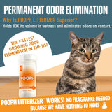 POOPH Litterizer - Litter Box Civilizer, 16oz - Dismantles Odors on a Molecular Basis, Freshener, Eliminator, Urine, Pee, Deodorizer, Fresh, Clean, Potty, Safe