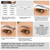 ARESVNS Tattoo Eyebrow 66 Pairs!Newly Improved 4D Hair-Like Authentic Eyebrows,Realistic Imitation Eyebrow Tattoo Stickers,Popular Black Eyebrow for Women Girls,Waterproof and Long-Lasting 3-5 Days