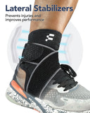 Fitomo Ankle Brace for Plantar Fasciitis Relief with Strong Compression Strap and Side Stabilizers for Arch Pain Achilles Tendonitis Sprained Ankle, Ultra Lighweight for Basketball Volleyball Running