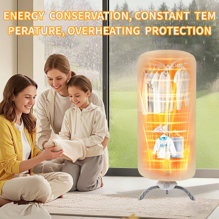 Portable Dryers for Laundry,900W Quickly Dry Portable Clothes Dryer for Clothes & Shoes, Large Capacity Portable Laundry Dryer for Apartments & Travel