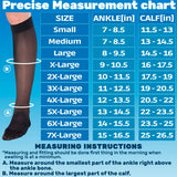 Made in USA - Sheer Compression Socks for Women 15-20 mmHg Support Stockings