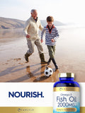 Carlyle Fish Oil Supplements | 2000mg | 320 Softgels | EPA & DHA | 600mg Total Omega-3 | Non-GMO, Gluten Free Pills