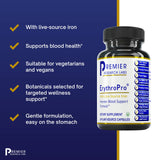 Premier Research Labs ErythroPro - Vegan Iron Source - Blood Support Formula - Live-Source Iron - for Men & Women - with Pumpkin Seeds & Beetroot - Vegetarian - 60 Plant-Sourced Capsules