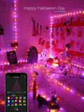 BrizLabs Smart Fairy String Lights, 66ft 200 LED WiFi Christmas Color Changing Fairy Lights App Control, Dimmable Christmas Lights, Christmas Multicolor Tree Party Lights Work with Alexa & Google